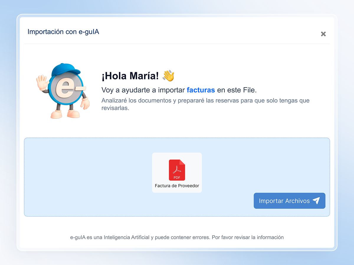 Arrastrás cualquier comprobante
